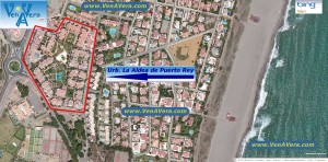 Vista Satélite - Urbanización La Aldea de Puerto Rey - Vera Playa - Almería
